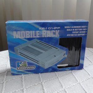 KINGWIN ~ IDE / HDD MOBILE Aluminum Rack ~ KF-101-IPF ~ BLACK ~ NEW
